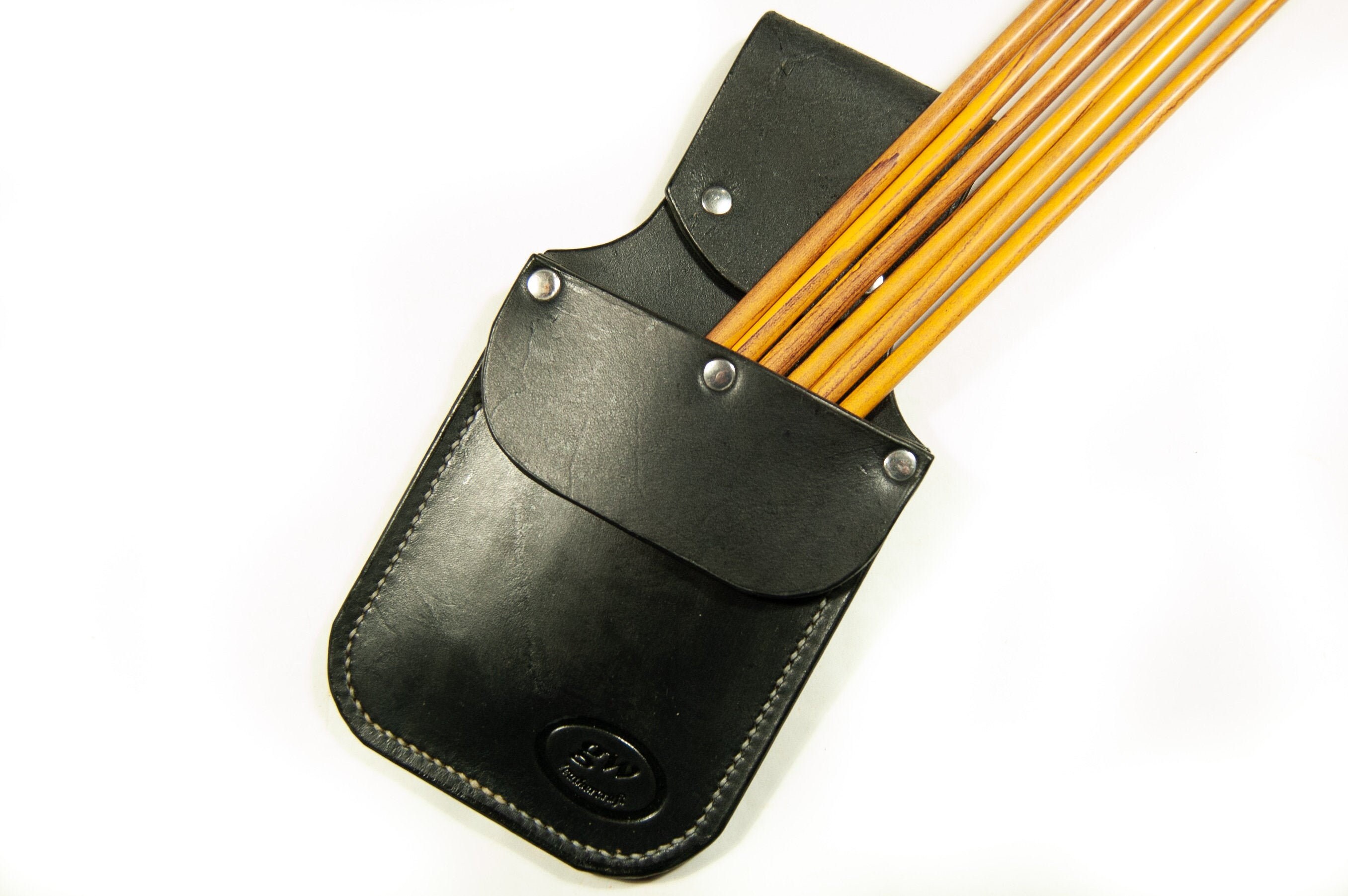 Leather POCKET Quiver Archery Quiver black with plain flap Etsy