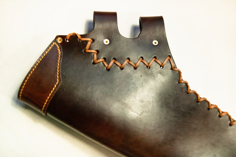 Leather HIP Quiver Archery Quiver LONG Pattern with pocket Etsy