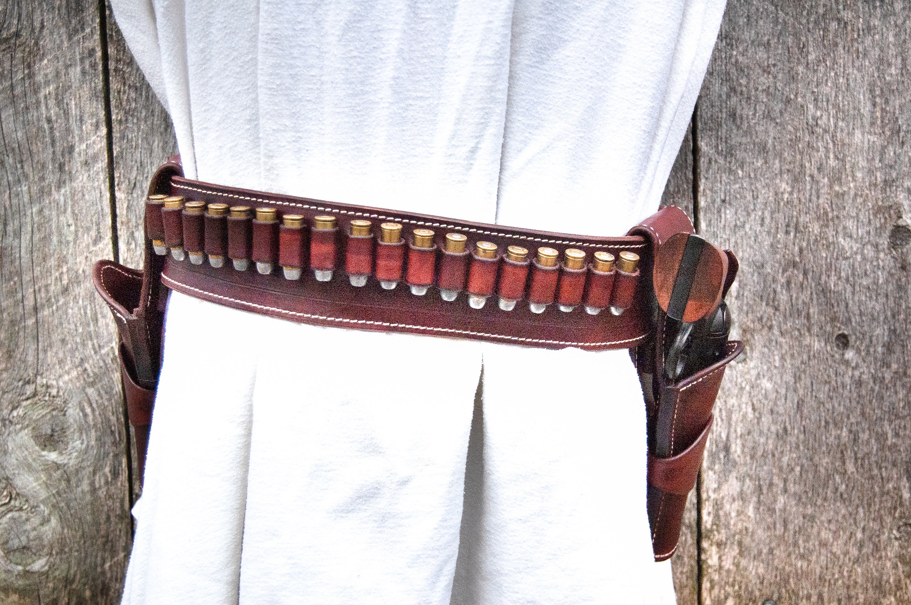 The Thamesville Marauder Leather Gun Belt Western Gun Belt Etsy