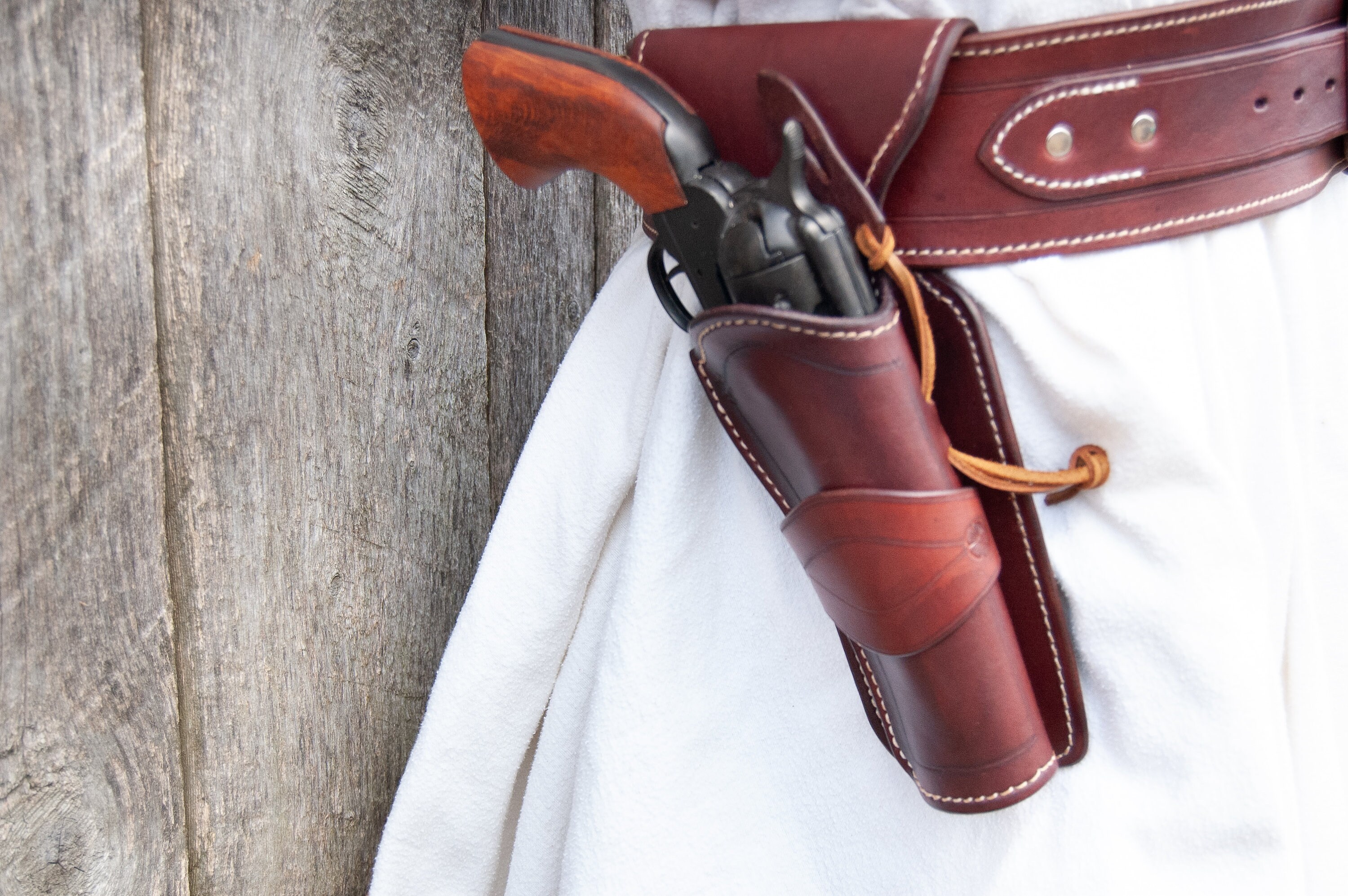 The Thamesville Marauder Leather Gun Belt Western Gun Belt Etsy