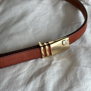 Vintage Pierre Cardin Leather Logo Belt - Etsy display picture 1