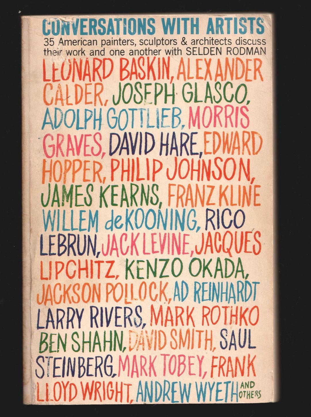洋書 conversations with artists Selden Rodman Conversations With Artists by Selden Rodman Capricorn Books 1961
