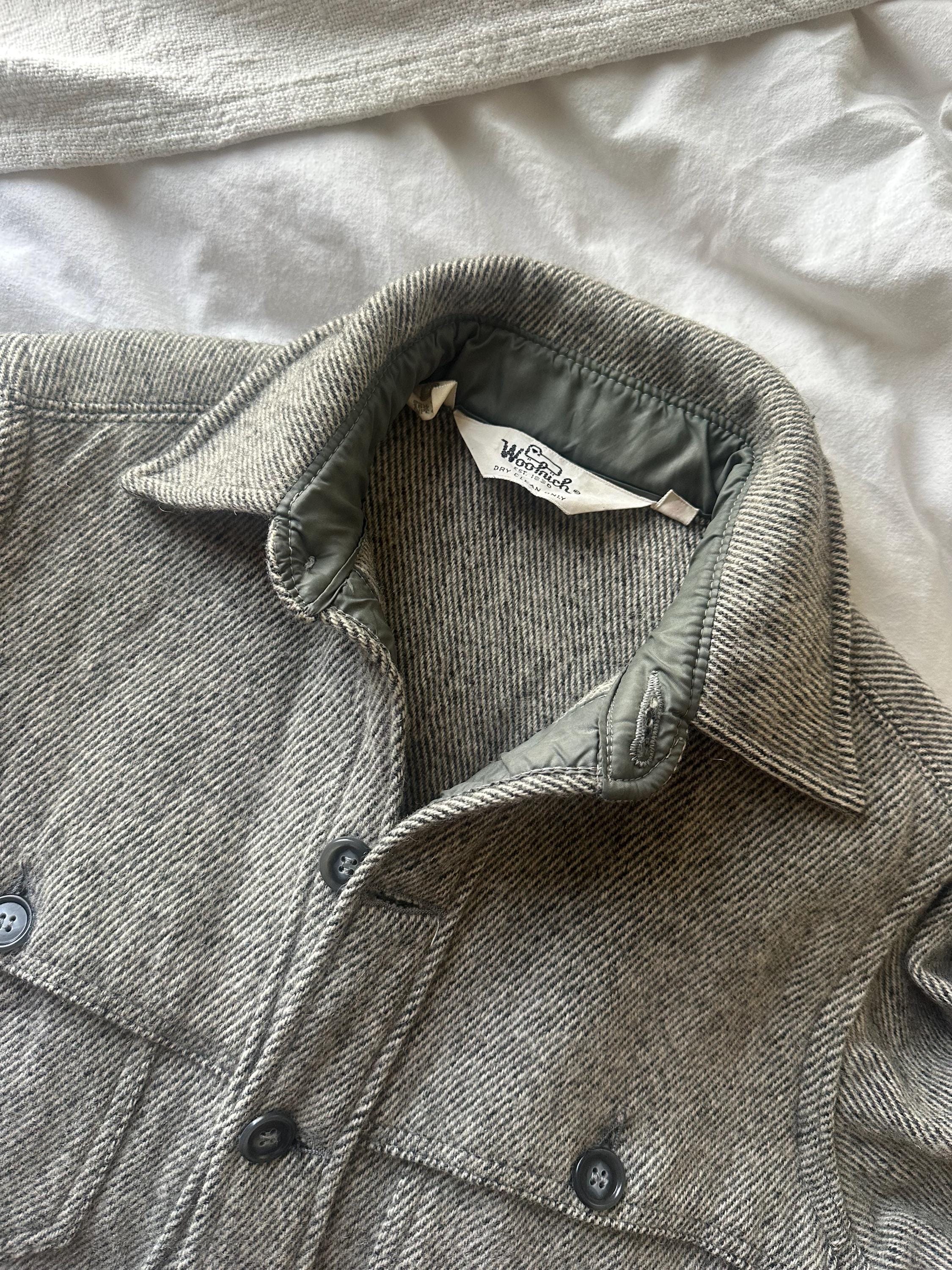 ジャケット・アウター 70s woolrich wool work jacket VINTAGE 70s Woolrich Jacket Mens Small Brown Flannel Lined