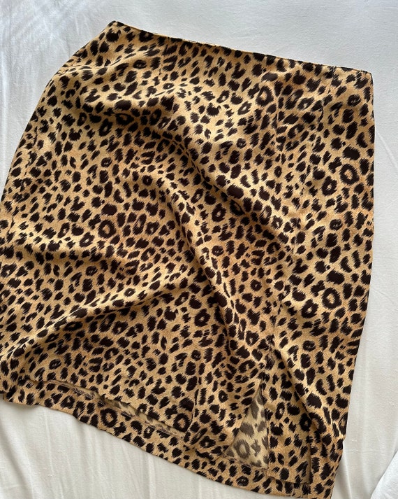 Vintage Leopard Print Skirt