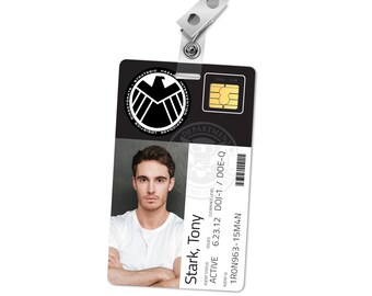 superhero id card etsy