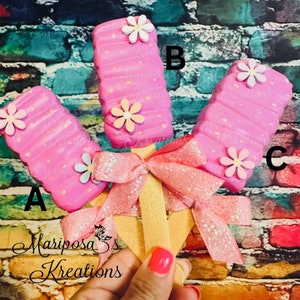 Fake Floral Lollipop-Fake Bake-Fake Sweets-Lollipop-Tier Tray-Photo Prop-Embellishment-Display