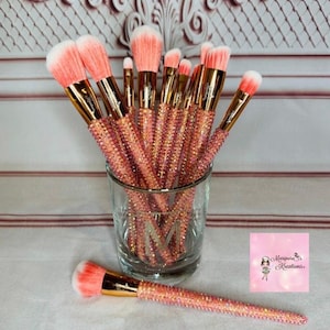 Bling Makeup Brush Set~Supply~Makeup~Makeup brushes~ 12 piece collection~fake bake~craft supplies