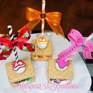 Fake S’mores-Fake Food-Fake Sweets-Tier Tray-Party Decor-Faux Food-Faux-Faux Desserts-Sweets-Photo Prop-Fall-Christmas