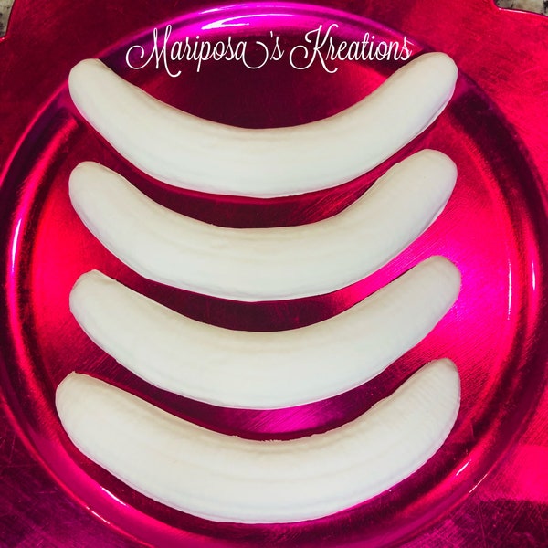 Fake banana halves-Fake Food-Fake Bake-Food Prop-Photo Prop-Tier Tray-Faux Sweets-Banana Split