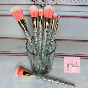 Bling Makeup Brush Set~Supply~Makeup~Makeup brushes~ 7 piece collection~fake bake~craft supplies