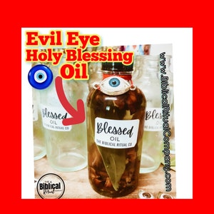 Evil Eye Protection and Blessing Oil, handmade Anointing oil