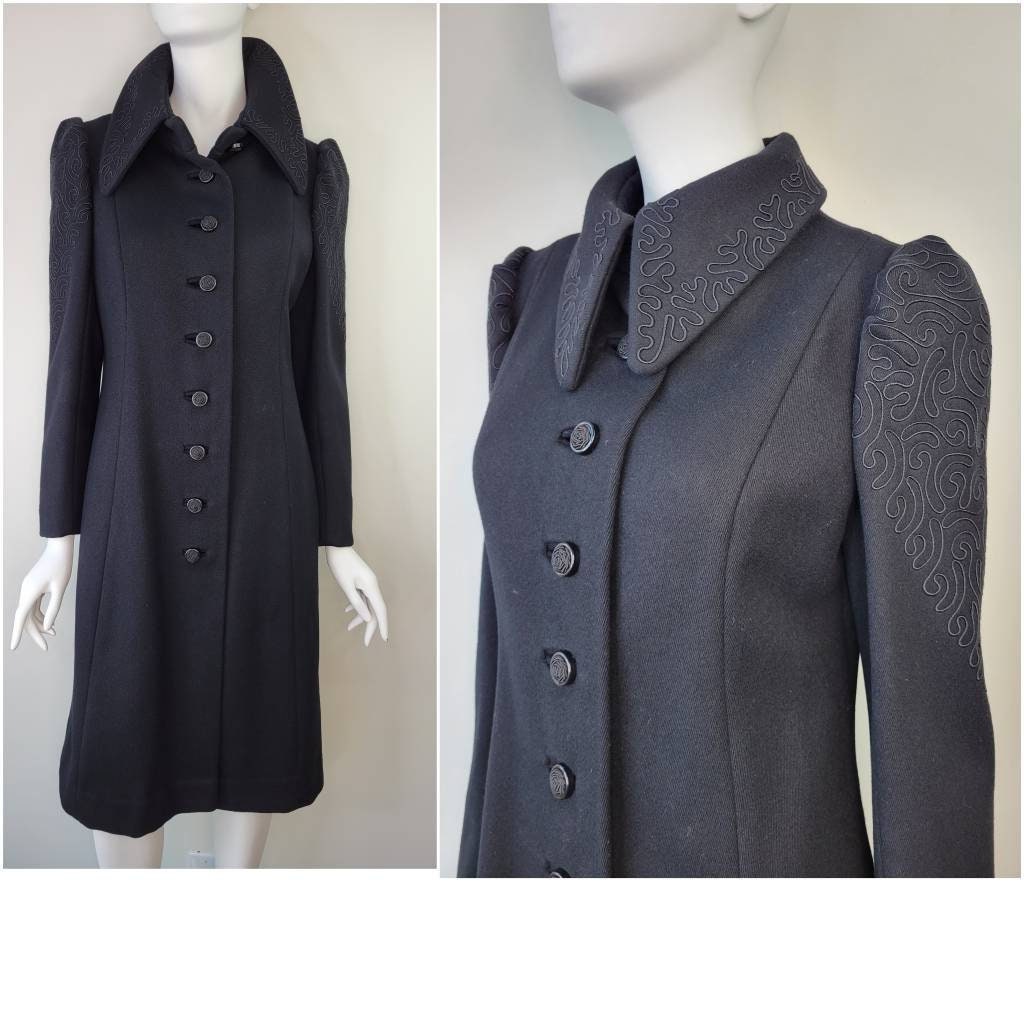 Puff Sleeve Coat - Etsy Canada