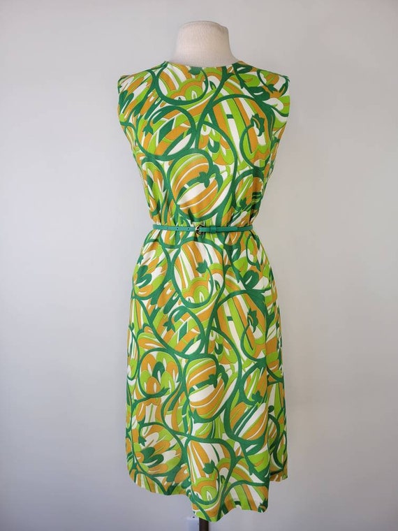 Vintage 1960s Mod floral dress, Size S/M / 1960s … - image 4