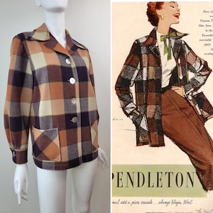 Vintage Pendleton Wool Jacket - Etsy