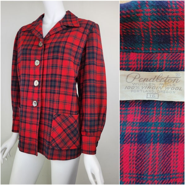 Vintage 1960s Pendleton 49er jacket, Excellent condition, Size L/XL / 1950s Pendleton 49er jacket / 1960s wool jacket Large L 43B 44B 45B