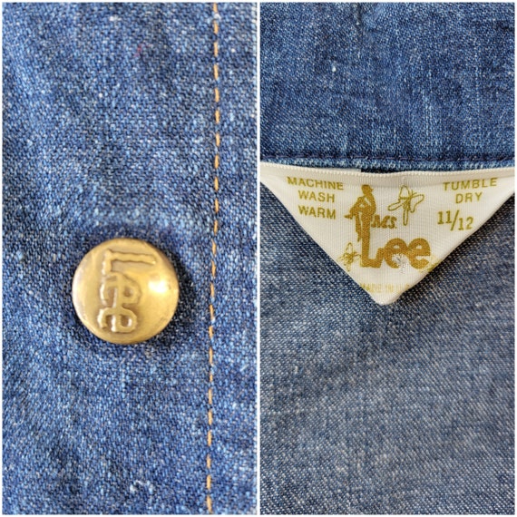 Vintage 1970s Ms Lee Denim Jacket, Size S/M 34-36B / 1970s Denim 