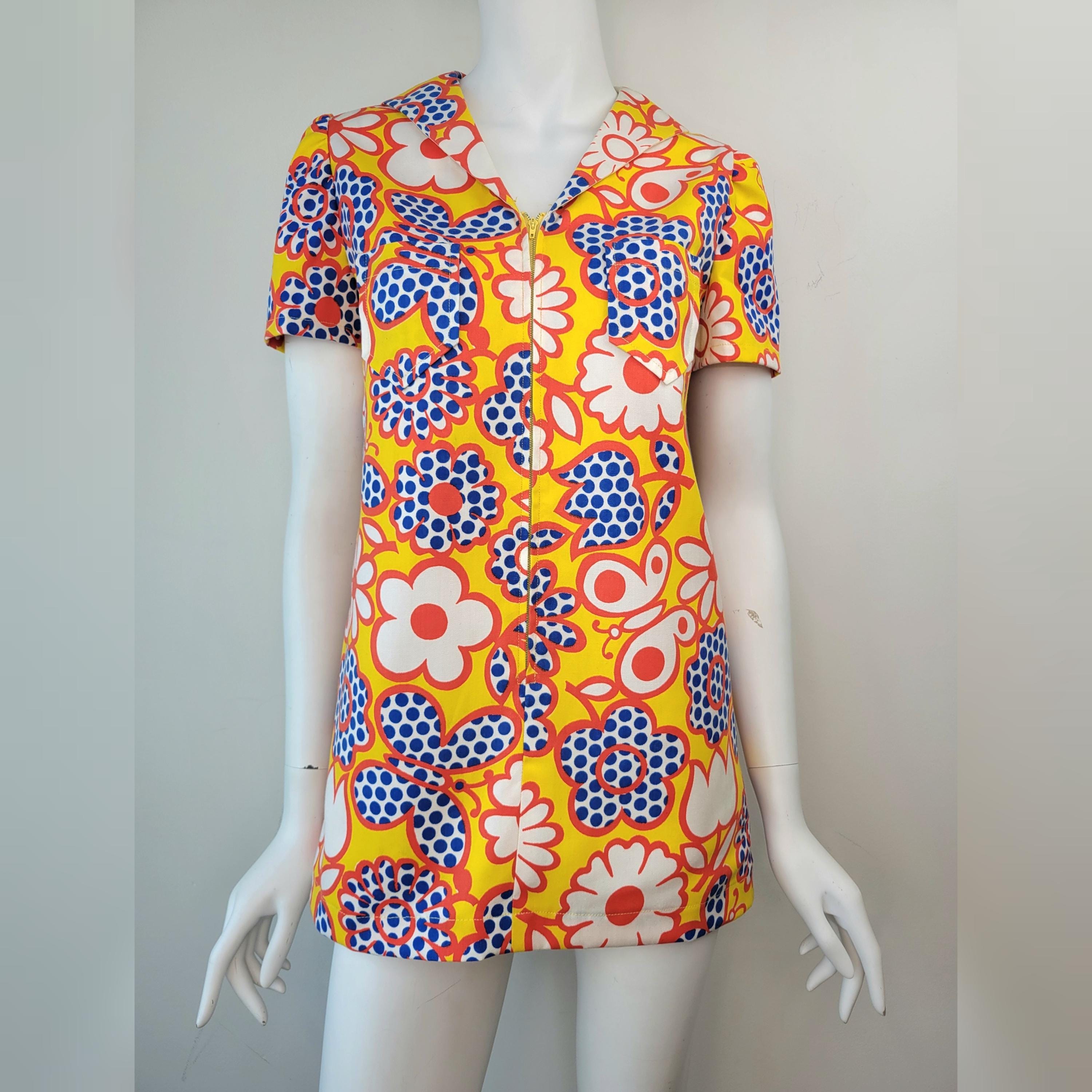 knee length dresses for ladies 1960s Psychedelic Micro Mini – Cats Like Us