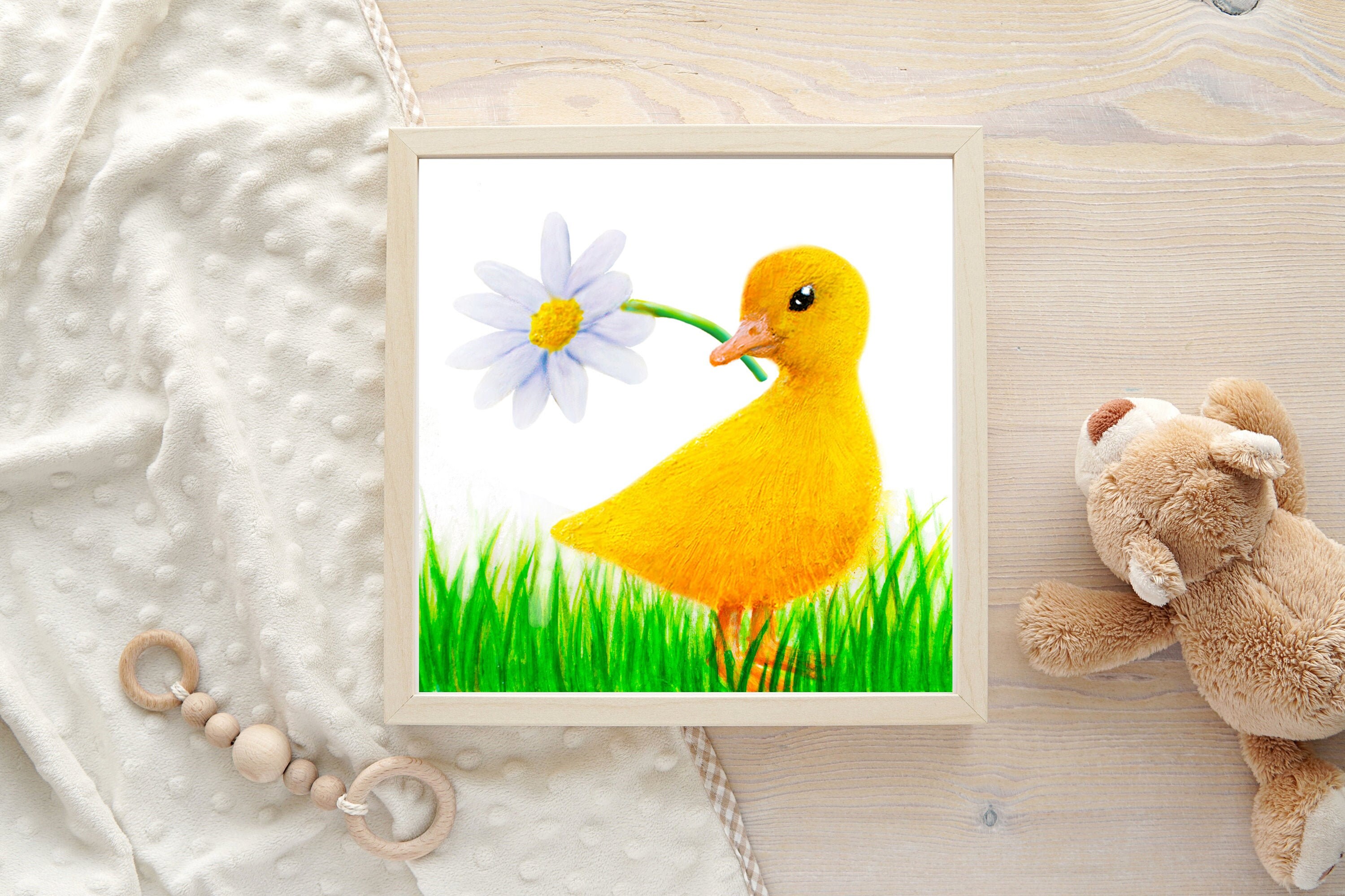 Duck Print Duck Wall Art Nursery Art Cute Animal Art Small Etsy Canada