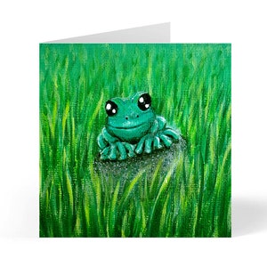 Carte personnalisée grenouille, carte grenouille, cadeau personnalisé, carte d'anniversaire, carte de baby shower, cadeau grenouille, cadeau pour amoureux de la grenouille, carte de Saint Valentin