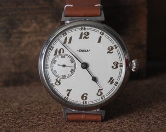 Doxa VINTAGE Antiques Swiss Watch Marriage Mechanical Working