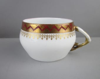Tea Cup Gardner RUSSIAN EMPIRE Antique Porcelain 19th century Imperial Porcelain Tea set Vintage Porcelain