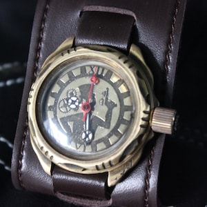Steampunk Watch STALKER Exclusive Watch Unique Watch Unusual Watch Handmade Watch Cyberpunk Watch Exclusive Gift Unique Gift Exclusive
