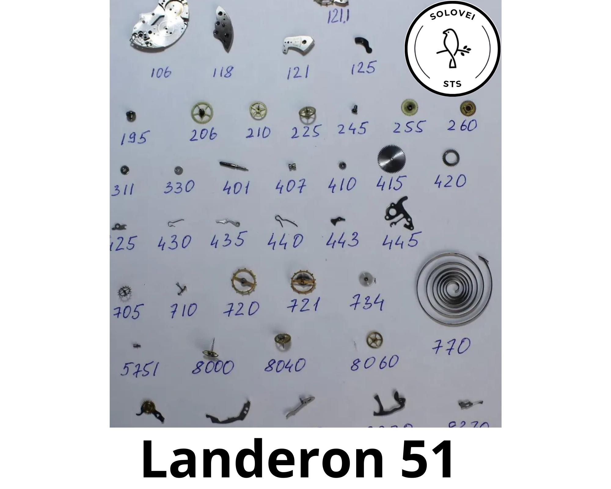 Landeron setting lever 48 51 55 148 149 151 189 248 349 tirette + vis