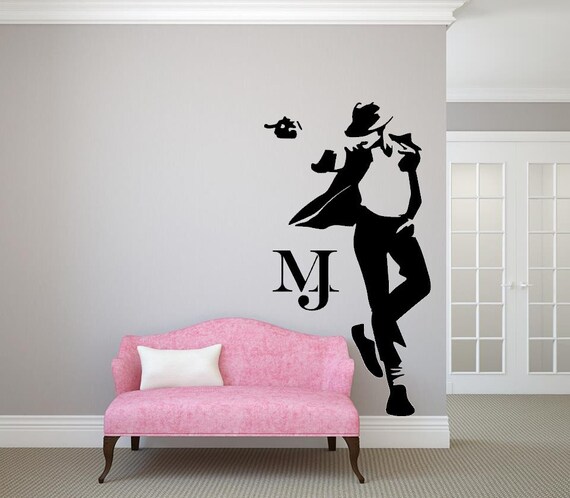 Dance With Me Michael Jackson Sticker Wall Deco Art Mural Music Dyi Home Decor Art