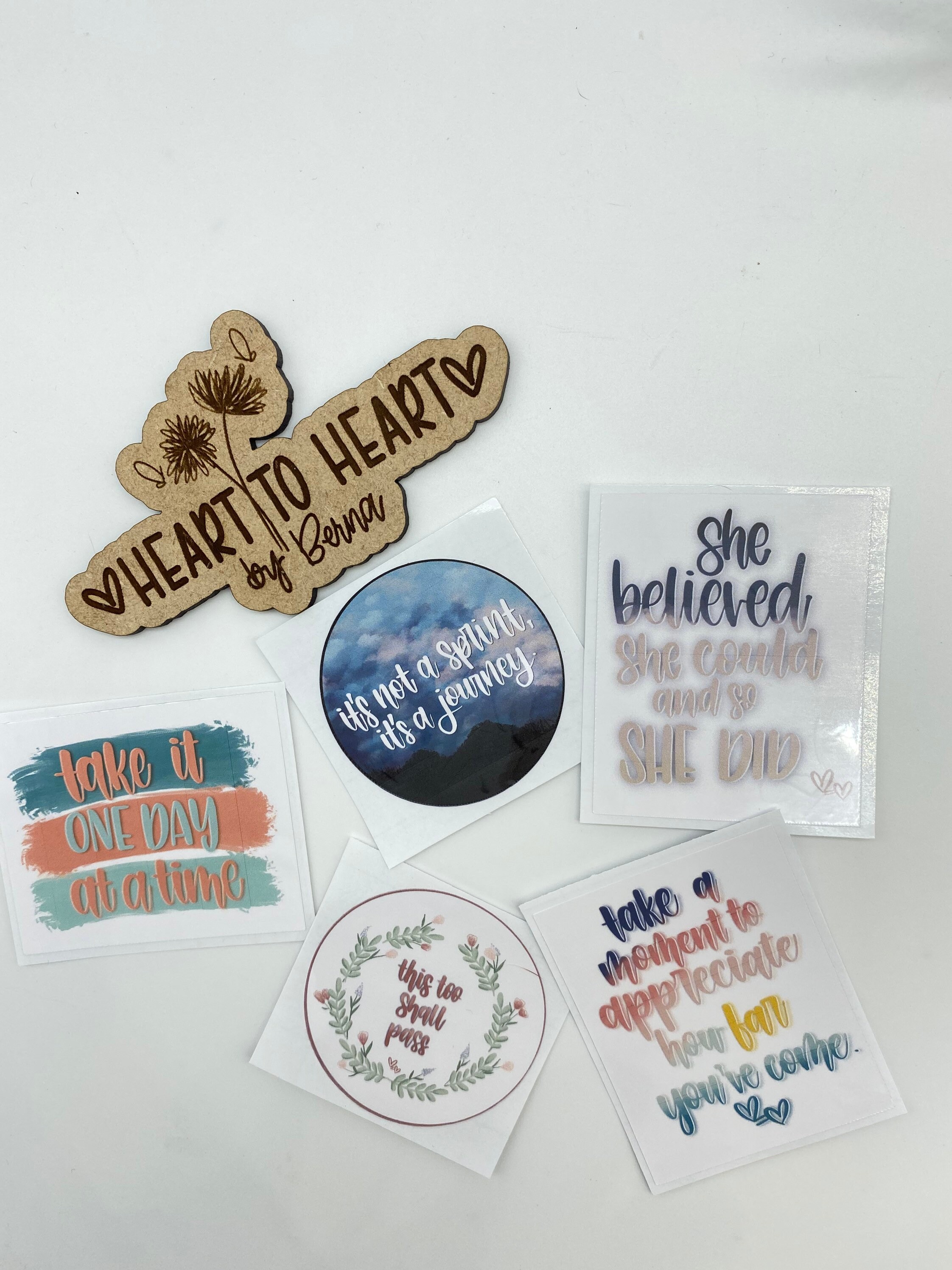 vinyl sticker set motivational quotes