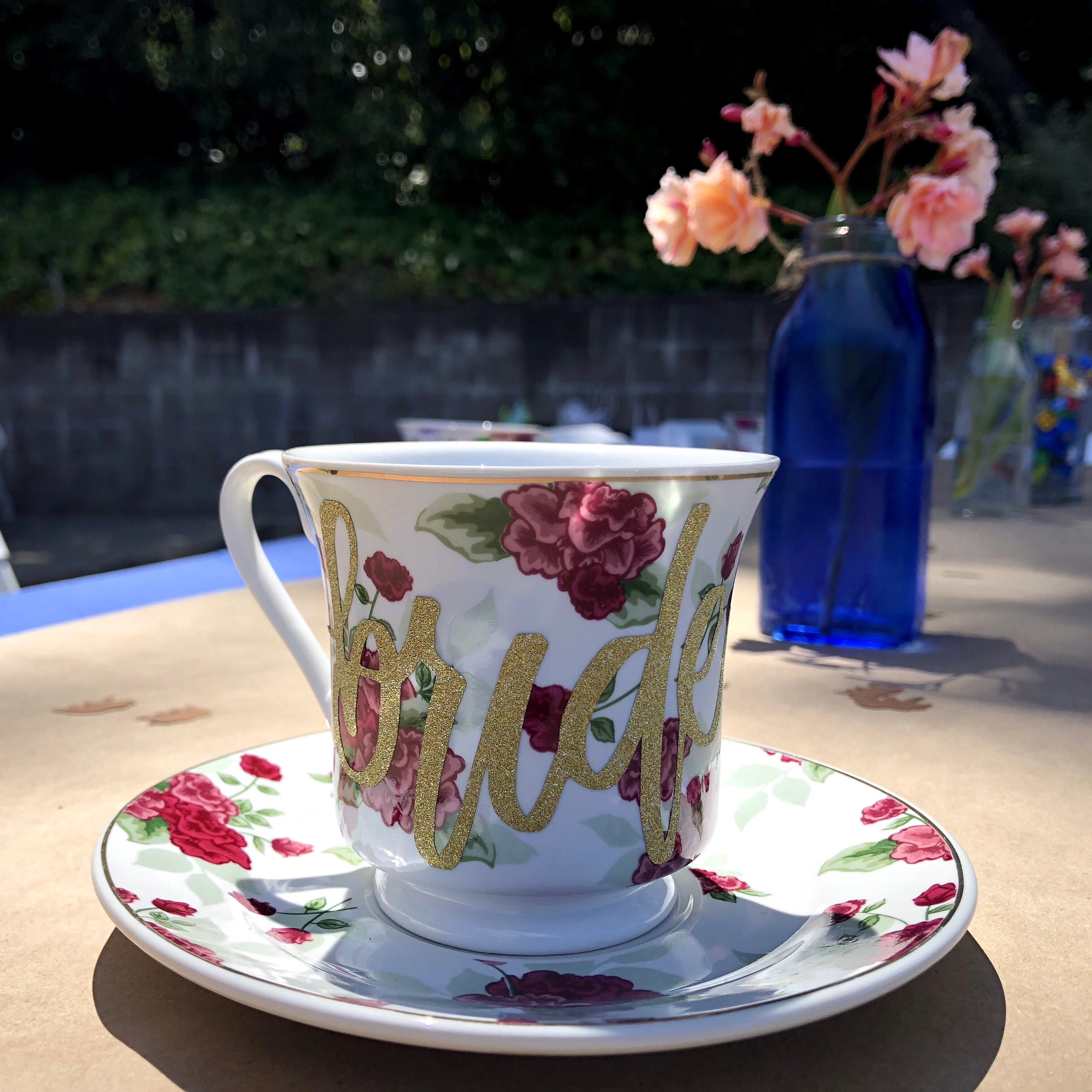 Personalized Tea Cup and Saucer Set Tea Party Etsy