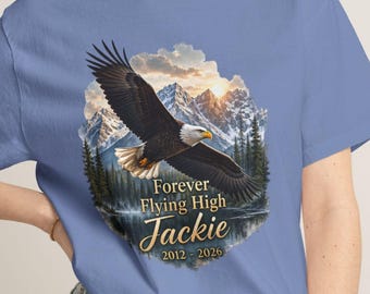 Jackie Bald Eagle Memorial Shirt, Forever Flying High 2012 2026, Big Bear Eagle Cam Tribute Tee, Eagle Remembrance