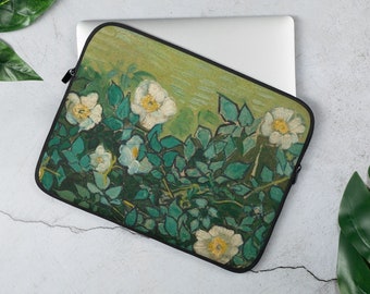 Wild Roses Vincent Van Gogh Laptop Sleeve 13" 15"