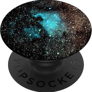 Cool Galaxy Teal Blue Nebula Space Stars - PopSockets Grip and Stand for Phones and Tablets