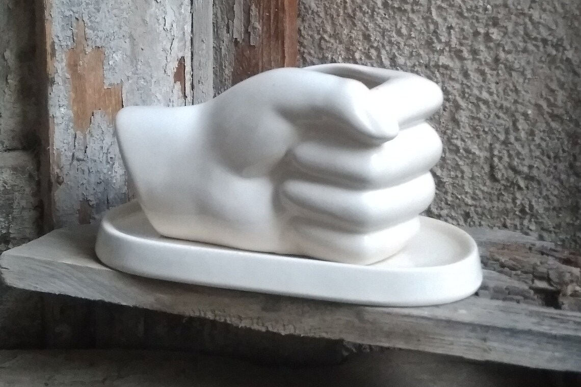 Ceramic Pot in the Shape of a Hand Pothand the Original Etsy