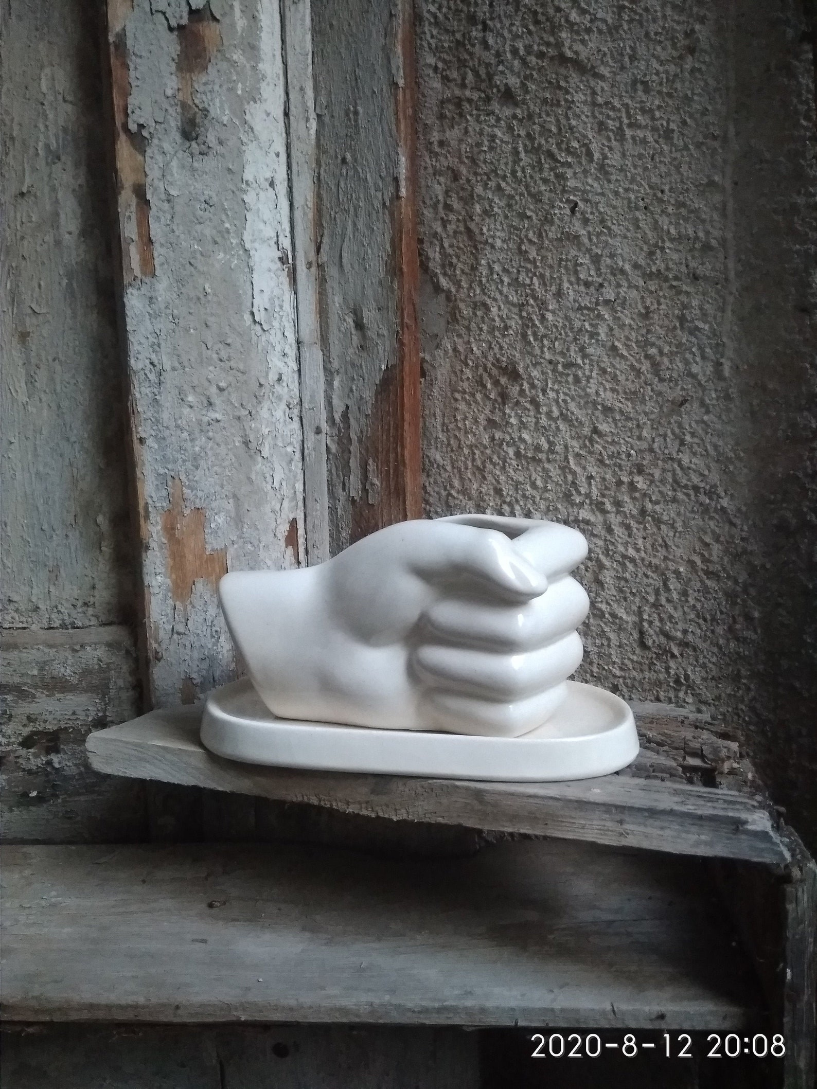 Ceramic Pot in the Shape of a Hand Pothand the Original Etsy