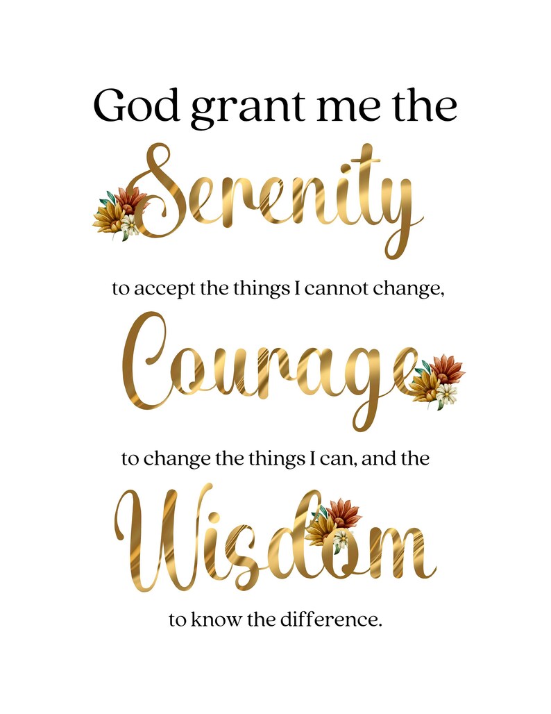 „God Grant Me The Serenity“ Sukkulenten-Topf Mit Bambus-Untersetzer – Inspirierendes Geschenk Für Ruhe & Entspannung (8,9 Cm)