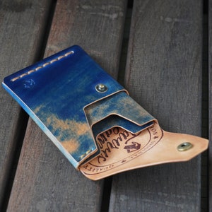 BaseWallet-kaarten in Cordovan-schaal, minimalistische luxe portemonnee, kaarthouder. Gratis personalisatie, kerstcadeau.
