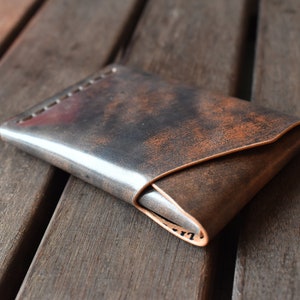 GrainWallet Cards in Shell Cordovan, Minimalist Luxury Wallet, Card Holder. Free Personalization, Christmas Gift. image 5