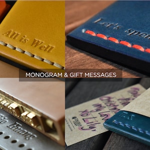 GrainWallet Cards. Minimalist Wallet. Card Holder, 8-9 Cards and cash, Slim, Christmas Gift, Free Personalization image 4