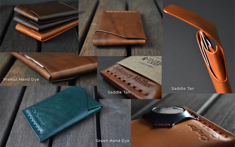 GrainWallet Münzen. Minimalistische Geldbörse. Kartenhalter, Münzbeutel, Schlüsselschlitz, schlank, Weihnachtsgeschenk, freie Personalisierung Bild 9