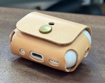 Handmade Leather AirPods Case - Free Personalization, Pro 2 or 4