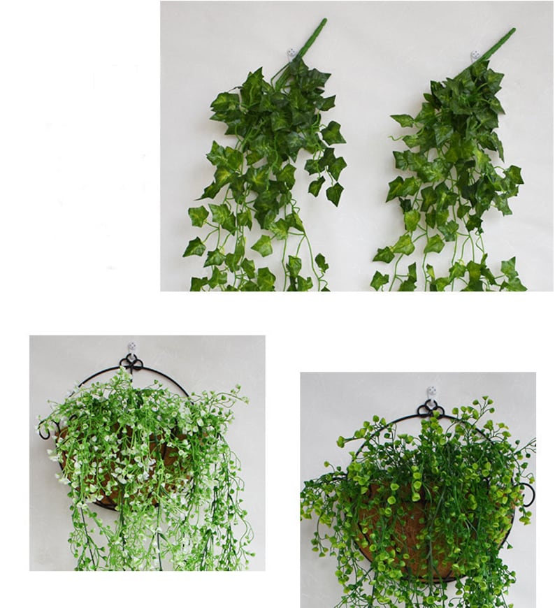 Artificial Flower Fake Plants Wall Hanging Decor for Wedding,Romantic flower Wall Decor for Living Room,Hotel,Dedroom Wall Decoration