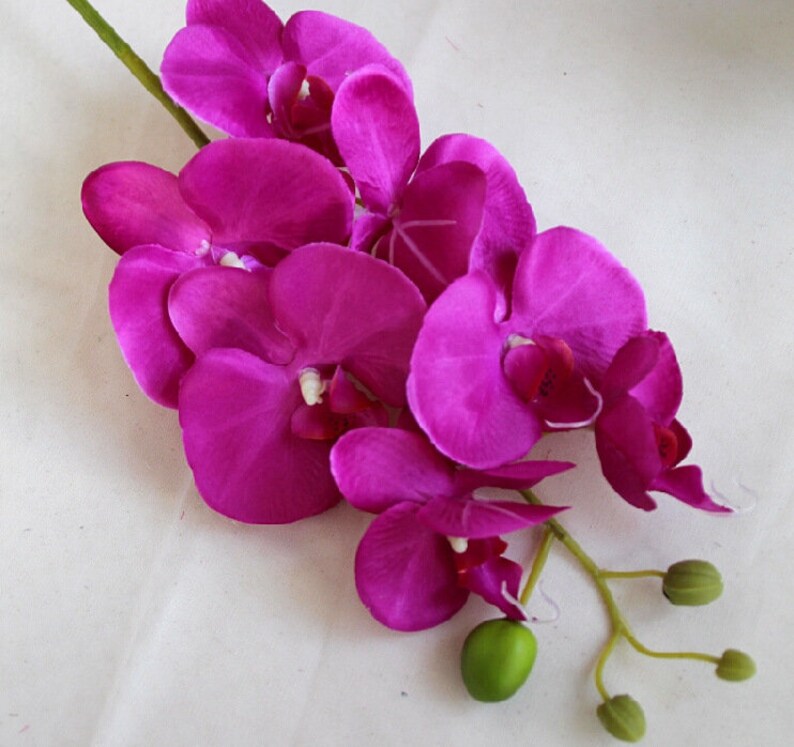 Artificial flower Fake Phalaenopsisfor Bridal Bouquets,Wedding Centerpieces Arrangement,Fake Phalaenopsis Floral Home Decoration,Table Decor