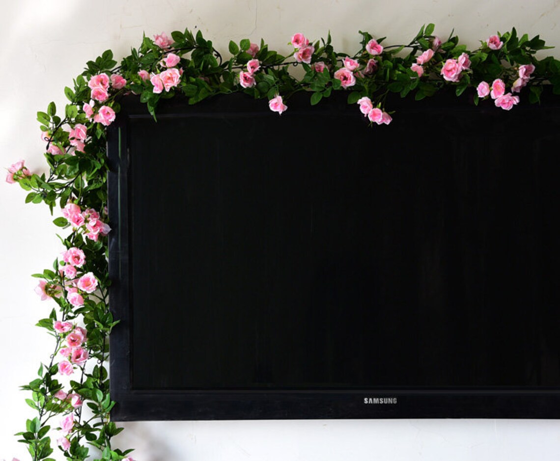 Artificial rose hanging decoration for home wall Etsy