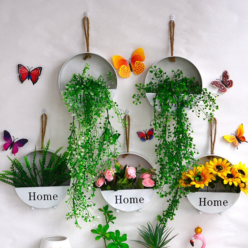 Fleurs Artificielles Faux Décorations Murales Pour Décoration Etsy