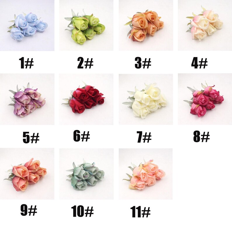 Silk Flower Heads Burgundy Flowers Quality Bulk Wholesale Etsy