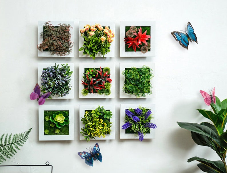 Artificial Flower Fake Plants Wall Hanging Decor for Wedding Etsy Canada