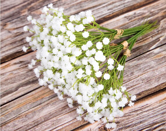 6 Faisceaux De Fleurs Artificielles Gypsophile Blanche Babys Breath Flower Pour Arrangement De Pièces Maîtresses De Mariage Décoration De