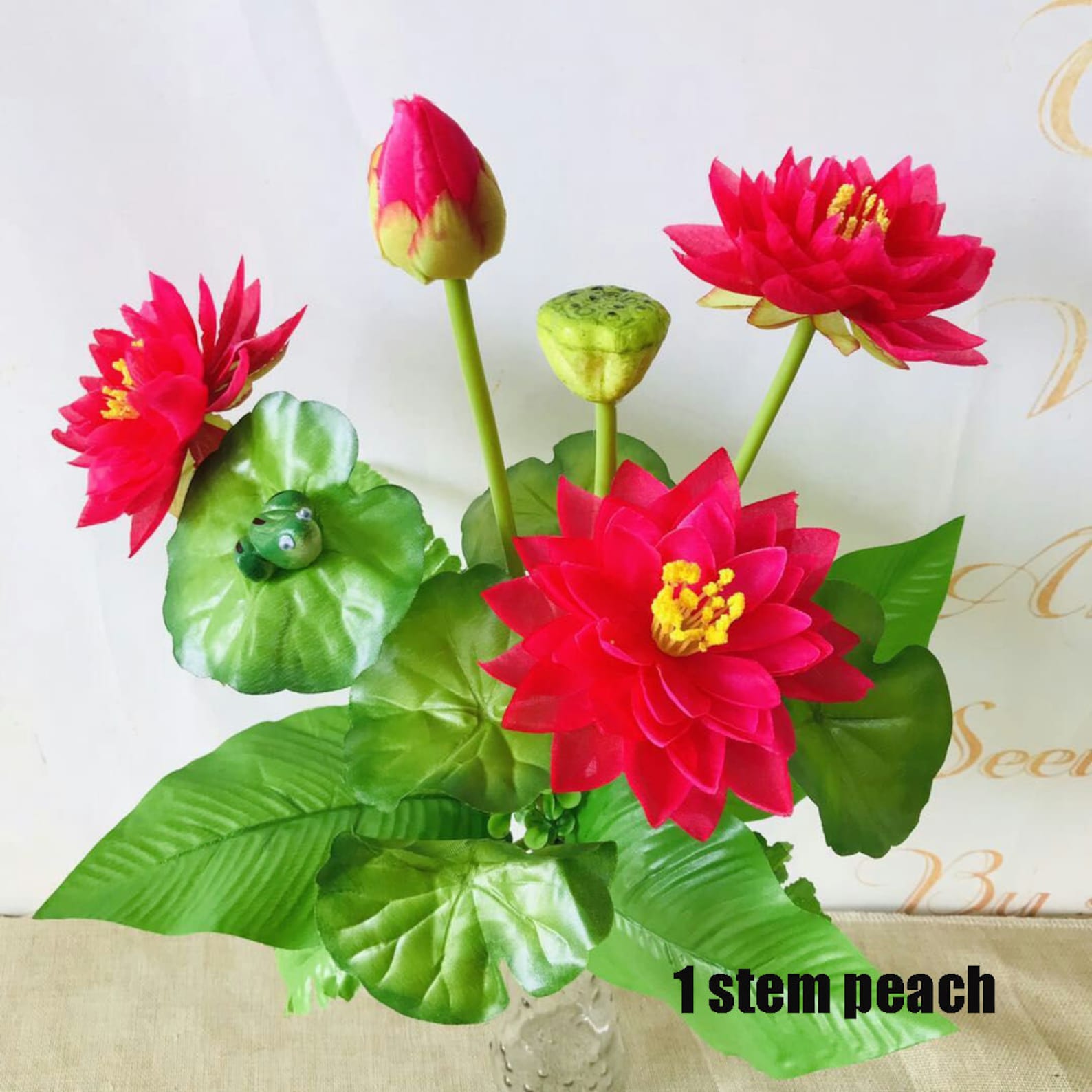 Artificial Lotus Flower Bouquets for Wedding Decorwedding Etsy