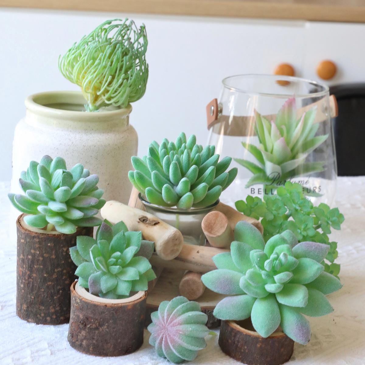 造花フェイク多肉植物、模造多肉植物盆栽鉢植え - Etsy 日本
